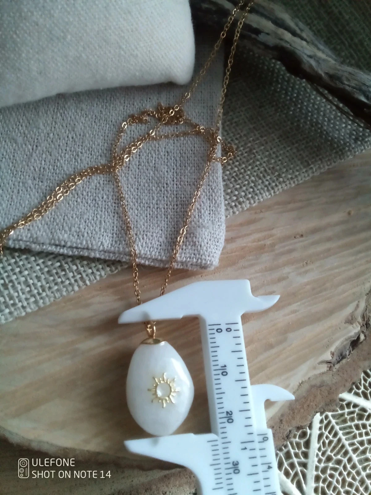 Collier pierre de la plage de côte landaise – photo 2